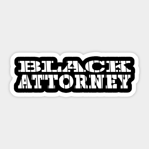 Black Lawyer Sticker by MarcusCreative